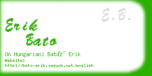 erik bato business card